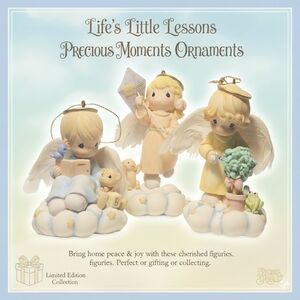 [Precious Moments] Life's Little Lessons 3 Piece Ornament Collectors